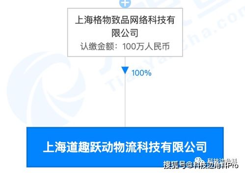 字节跳动成立上海道趣跃动物流公司,经营范围含供应链管理服务